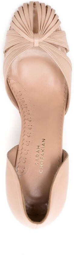 Sarah Chofakian Sarah 75mm strappy sandals Neutrals