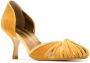 Sarah Chofakian Sarah velvet pumps Yellow - Thumbnail 2