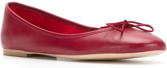 Sarah Chofakian Sarita leather ballerina shoes Red