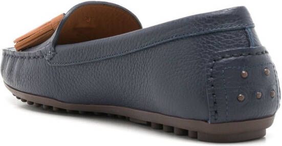 Sarah Chofakian Severine leather loafers Blue