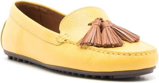 Sarah Chofakian Severine leather loafers Yellow