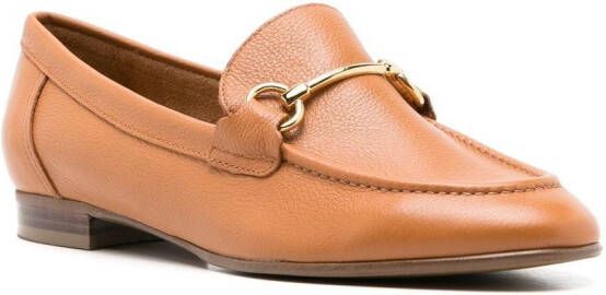 Sarah Chofakian Siena Oxford leather loafers Brown