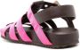 Sarah Chofakian Simpson strap-design flat sandals Brown - Thumbnail 3