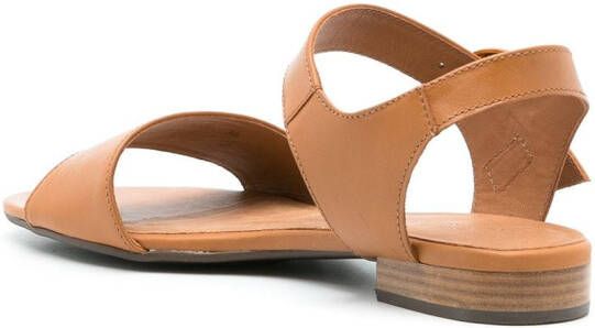 Sarah Chofakian Sta Monica leather sandals Brown