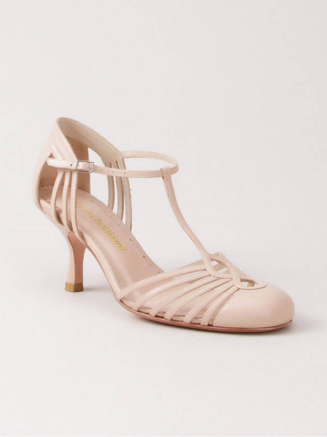 Sarah Chofakian strappy sandals Neutrals