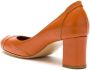 Sarah Chofakian Swan leather pumps Orange - Thumbnail 3