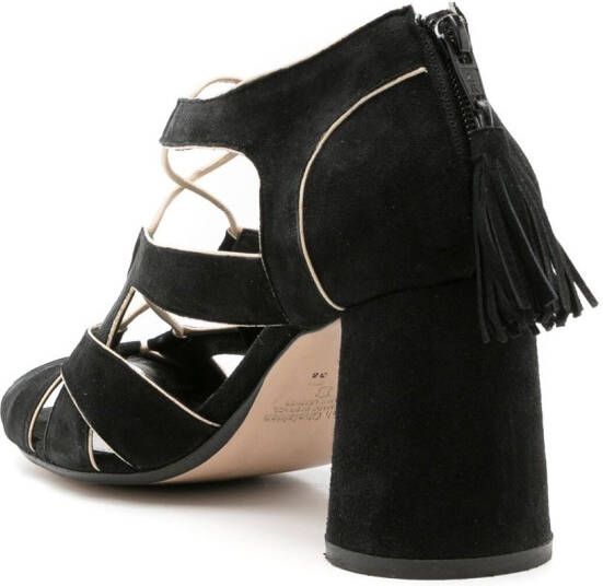 Sarah Chofakian Taylor 65mm cone-heeled sandals Black