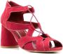 Sarah Chofakian Taylor 80mm lace-up sandals Red - Thumbnail 2