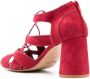 Sarah Chofakian Taylor 80mm lace-up sandals Red - Thumbnail 3