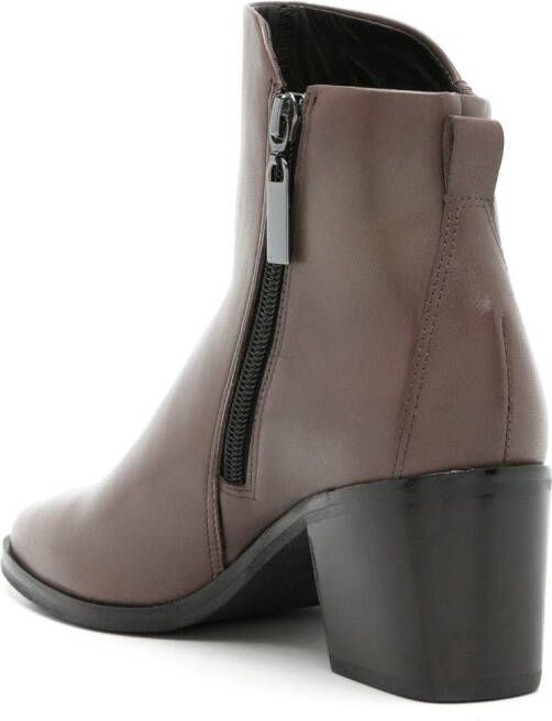 Sarah Chofakian Tilly 40mm square-toe boots Grey