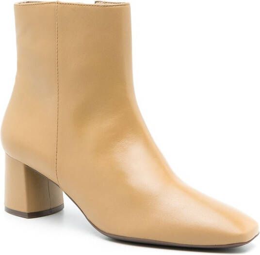 Sarah Chofakian Torquay leather boots Neutrals