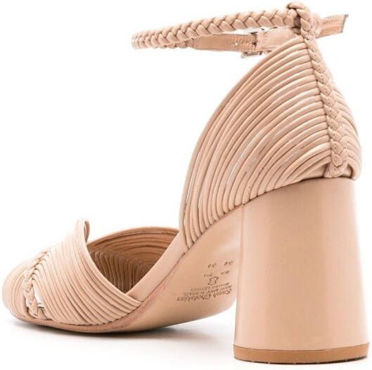 Sarah Chofakian Twiggy 80mm strappy sandals Neutrals