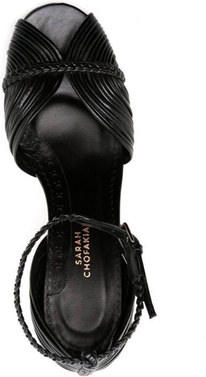 Sarah Chofakian Twiggy thin-straps sandals Black