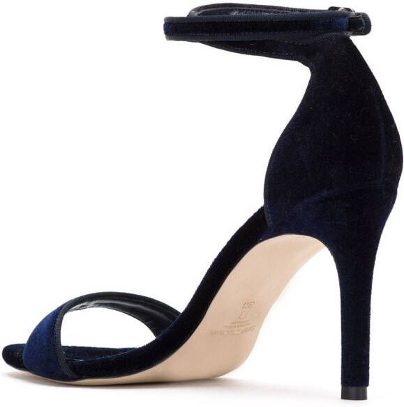 Sarah Chofakian velvet sandals Blue