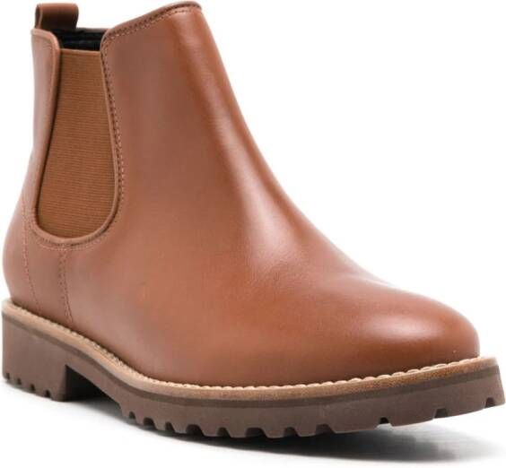 Sarah Chofakian Vendome leather Chelsea boots Brown