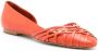Sarah Chofakian Victoria leather ballerina shoes Orange - Thumbnail 2