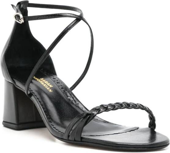 Sarah Chofakian Windsor 40mm strappy sandals Black