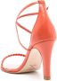 Sarah Chofakian Windsor 75mm braided-strap leather sandals Orange - Thumbnail 3