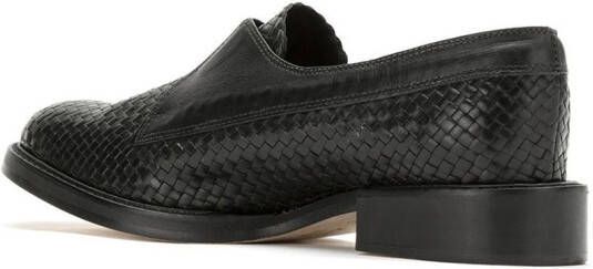 Sarah Chofakian woven-effect loafers Black