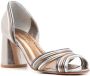 Sarah Chofakian Yoko 75mm striped sandals Metallic - Thumbnail 2