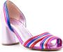 Sarah Chofakian Yoko 75mm striped sandals Purple - Thumbnail 2