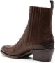 Sartore 45mm panelled leather boots Brown - Thumbnail 3