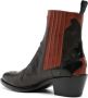 Sartore 45mm panelled leather boots Grey - Thumbnail 3
