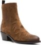 Sartore 45mm suede ankle boots Brown - Thumbnail 2