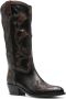 Sartore 45mm western knee-high leather boots Black - Thumbnail 2