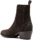 Sartore 45mm western suede ankle boots Brown - Thumbnail 3