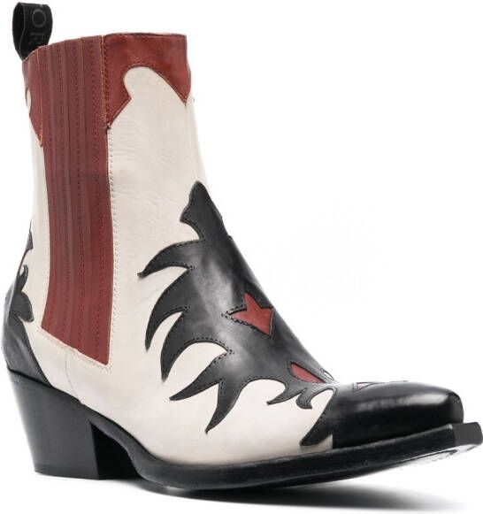 Sartore 50mm western-style ankle boots White