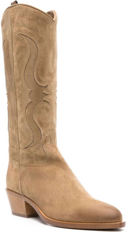 Sartore 50mm western-style suede boots Brown