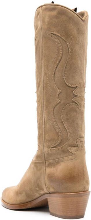 Sartore 50mm western-style suede boots Brown
