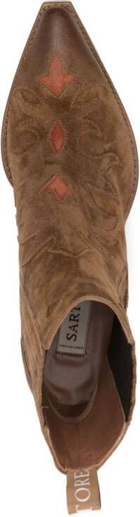 Sartore 60mm suede boots Brown