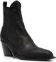 Sartore 70mm square-toe leather boots Black - Thumbnail 2