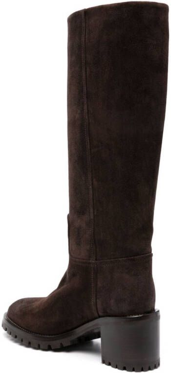 Sartore 70mm suede knee-high boots Brown