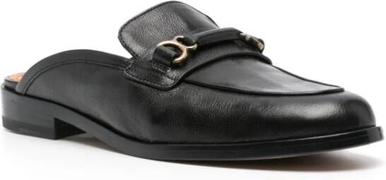 Sartore Corvara leather mules Black