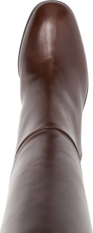 Sartore knee-high leather boots Brown