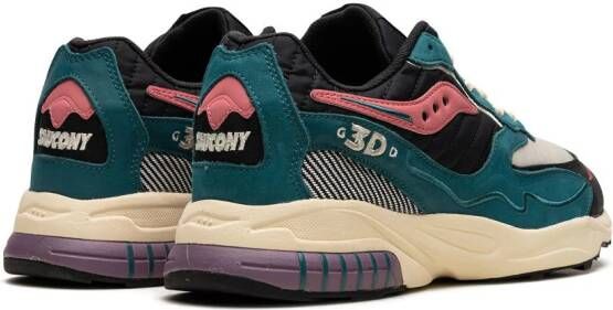 Saucony 3D Grid Hurricane "Midnight Swimming" sneakers Green