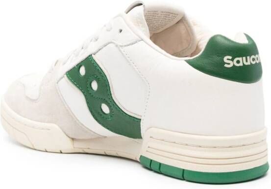 Saucony Sonic panelled leather sneakers Neutrals