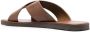 Scarosso Adriano cross-strap leather sandals Brown - Thumbnail 3