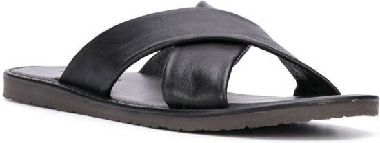 Scarosso Adriano crossover sandals Black