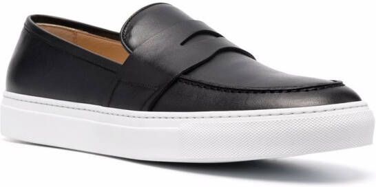 Scarosso Alberto penny leather loafers Black