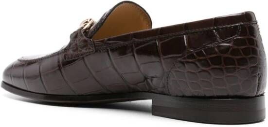 Scarosso Alessandra leather loafers Brown