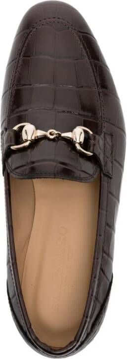 Scarosso Alessandra leather loafers Brown