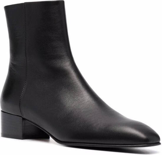 Scarosso Ambra leather ankle boots Black