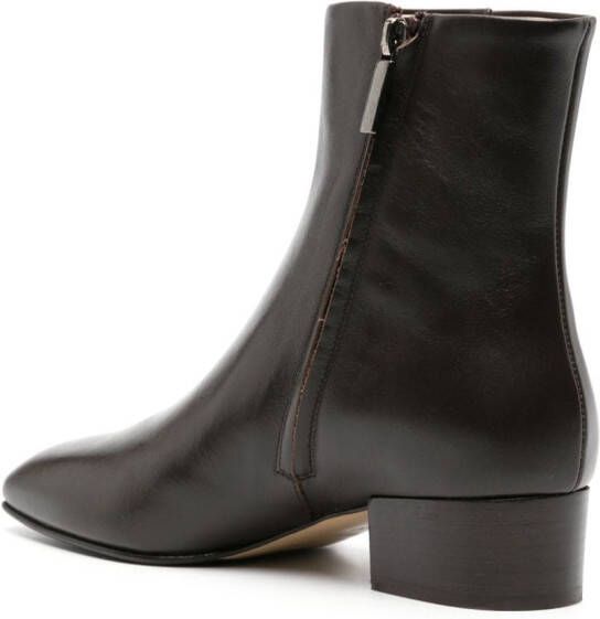 Scarosso Ambra35mm leather boots Brown