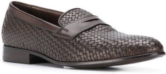 Scarosso Andrea woven loafers Brown