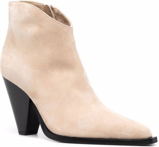 Scarosso Angy pointed-toe boots Neutrals