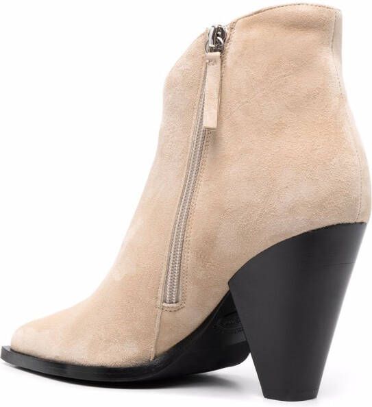 Scarosso Angy pointed-toe boots Neutrals